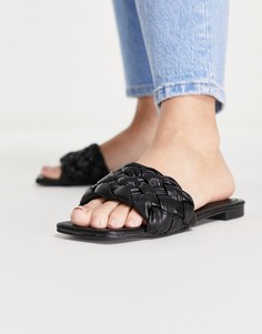 Плетеные сандалии черного цвета Pimkie-Черный