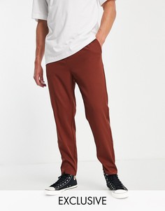 Коричневые свободные брюки Reclaimed Vintage Inspired-Коричневый цвет