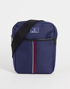 Темно-синяя сумка через плечо с полосками Ben Sherman-Темно-синий