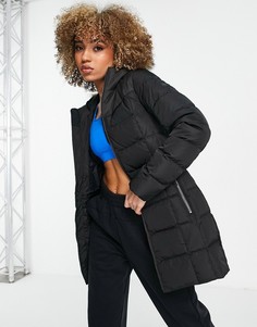 Черный длинный пуховик Jack Wolfskin Baffin Island