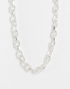 Серебристое ожерелье-цепочка Icon Brand Industrial-Серебристый