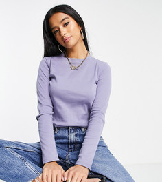 Синий лонгслив Topshop Petite-Голубой