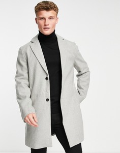 Светло-серое пальто New Look-Серый