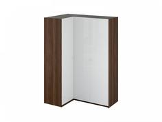 Шкаф угловой uno (ogogo) коричневый 168x233x115 см.