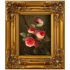 Репродукция картины «розовые розы» (object desire) розовый 34x40x5 см.