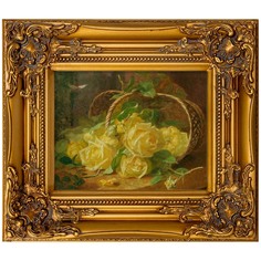 Репродукция картины «розы» (object desire) желтый