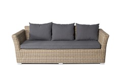 Диван капучино (outdoor) коричневый 220x81x85 см.