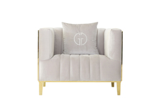 Кресло basel (garda decor) серый 98x79x87 см.