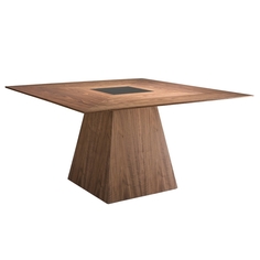 Обеденный стол molly 2 (angel cerda) коричневый 150x79x150 см.