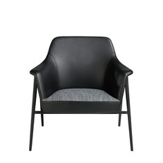Кресло anett (angel cerda) черный 80x79x72 см.