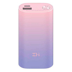 Внешний аккумулятор (Power Bank) Xiaomi PowerBank ZMIQB818, 10000мAч, розовый/фиолетовый [qb818 color]