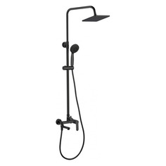 Смеситель для ванны с душевой системой AQUANET Passion AF300-72-S-B, черный [00261839]