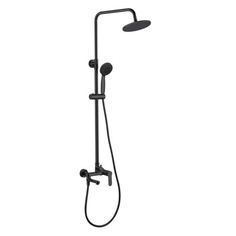 Смеситель для ванны с душевой системой AQUANET Passion AF300-72-R-B, черный [00261838]