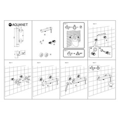 Смеситель для душа AQUANET Minima AF130-30C, хром [00261815]