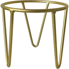 Подставка для цветов металл золотая 12x12x12 см Без бренда