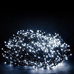 Гирлянда Мишура 1000 LED холодный белый 15 м Без бренда