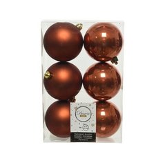 Набор шаров Decoris коричневые 8 см 6 шт