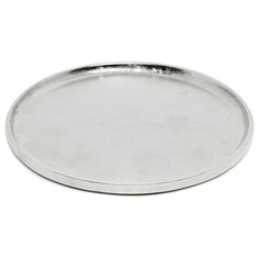 Украшение тарелка декоративная серебро 27 см Без бренда