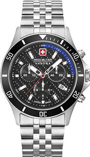 Швейцарские наручные мужские часы Swiss military hanowa 06-5337.04.007.03. Коллекция Flagship Racer Chrono