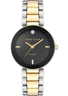 fashion наручные женские часы Anne Klein 1363BKTT. Коллекция Diamond