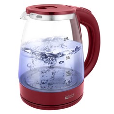 Чайники чайник HOME ELEMENT HE-KT185 1800Вт 2,0л стекло красный