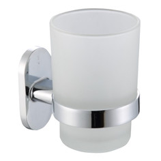 Стаканы для ванной стакан для зубных щеток VITARTA Selena цинк/хром белый