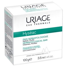 Uriage, Дерматологическое мыло Hyseac, 100 г