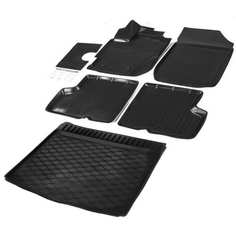 Коврики в салон и в багажник автомобиля для Renault Kaptur (передний привод) 2016-2020 2020-н.в. Rival