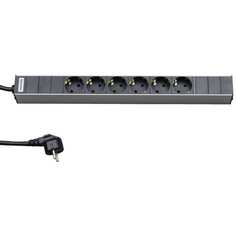 Горизонтальный блок розеток для 19" шкафов Hyperline