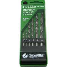 Набор сверл по металлу Резолюкс
