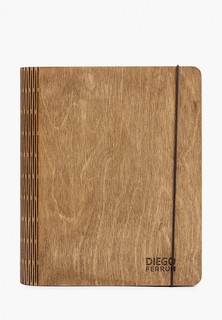 Блокнот Diego Ferru А5, деревянная обложка