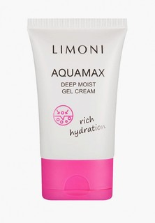 Крем для лица Limoni глубоко увлажняющий / Морская вода / Пептиды / Коллаген / Aquamax Deep Moist Gel Cream, 50 мл