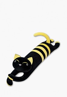 Игрушка мягкая Штучки, к которым тянутся ручки антистресс Черный Кот 110 см, желтый