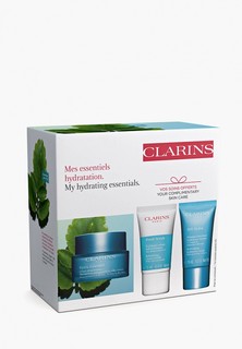 Набор для ухода за лицом Clarins увлажняющий крем 50 мл, отшелушивающий крем 15 мл, увлажняющая маска 15 мл