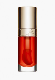 Масло для губ Clarins питательное, с эффектом объема и зеркальным блеском
