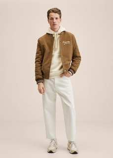 Университетская куртка-бомбер - Varsity Mango