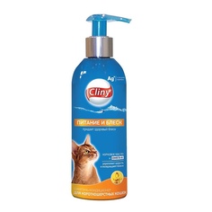 CLINY Шампунь-кондиционер Питание и блеск для короткошерстных кошек