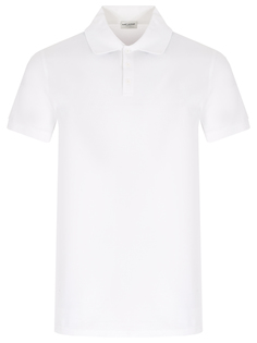 Поло хлопковое Saint Laurent