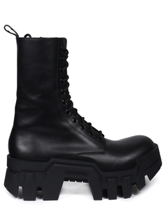 Ботинки кожаные Bulldozer Balenciaga