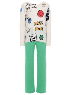 Костюм кашемировый с принтом NOT SHY