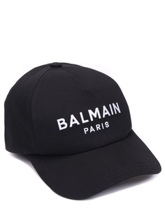 Бейсболка хлопковая с логотипом Balmain