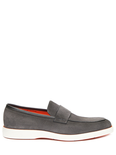 Лоферы замшевые Santoni