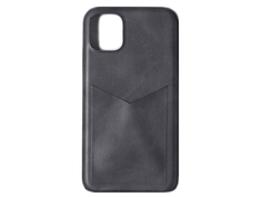 Чехол Luazon для APPLE iPhone 12 Mini Leatherette с отсеком под карты Black 5864454