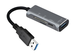 Хаб USB Orient JK-328 1 x USB 3.0 + Type-C + SD/microSD 31238