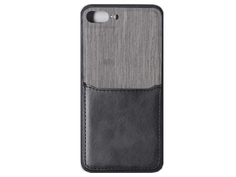 Чехол Luazon для APPLE iPhone 7 Plus / 8 Plus Textile+Leatherette с отсеком под карты Black 5864412