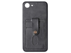 Чехол Luazon для APPLE iPhone 7 / 8 / SE 2020 Leatherette с отсеком под карты Black 5864430