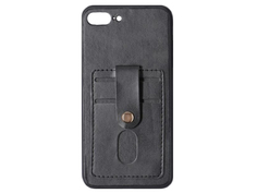 Чехол Luazon для APPLE iPhone 7 Plus / 8 Plus Leatherette с отсеком под карты Black 5864431