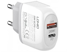 Зарядное устройство Ldnio A2316C 2xUSB + Cable PD-L White LD_B4554