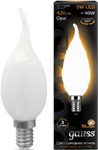 Лампа GAUSS Filament Свеча на ветру OPAL E 14 5W 2700К 104201105