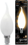 Лампа GAUSS LED Filament Свеча на ветру OPAL E14 5W 420lm 2700К 104201105 Упаковка 10шт